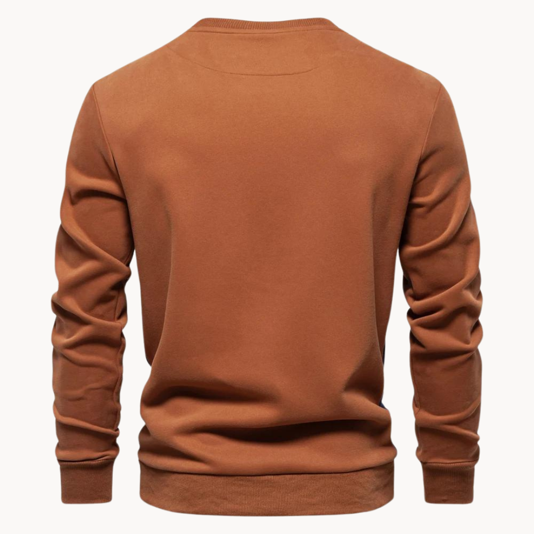 Arlo Button Mockneck Trui
