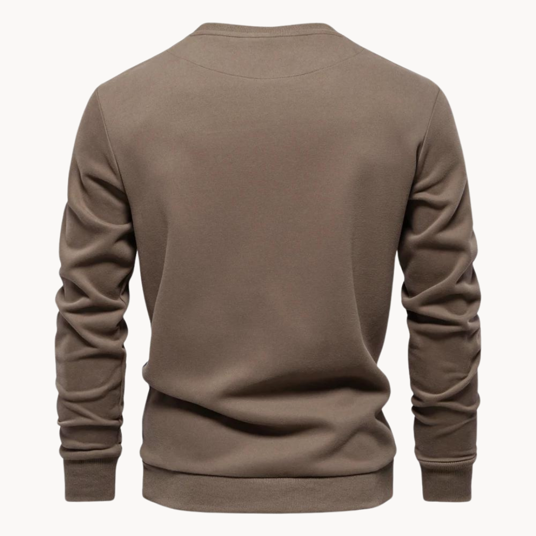 Arlo Button Mockneck Trui